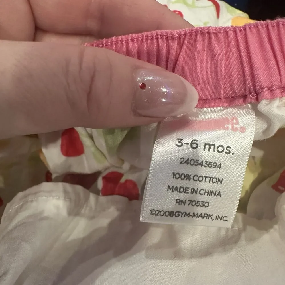 Gymboree Berry Sweet Baby Infant Girl Size‎ 3-6 mo Halter Style Dress Fruit